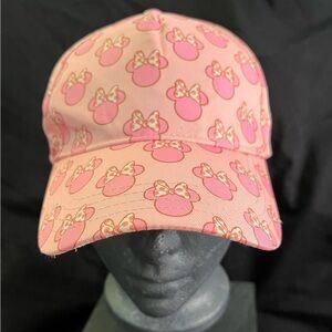 Disney Pink Minnie Mouse Cap with Bow Design